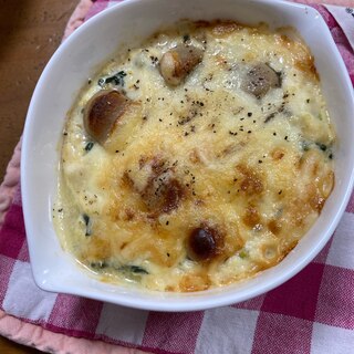 オーブントースターdeヘルシー豆腐グラタン♡